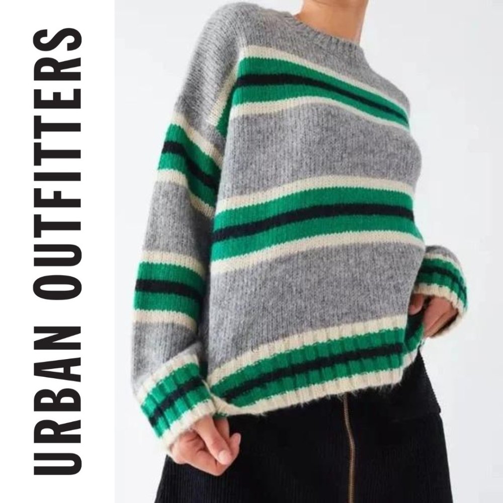 Urban Outfitters Wool Mohair Blend Striped Sweater Size Small